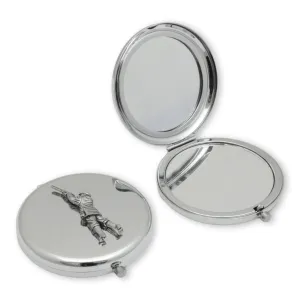 Engraved Game Shooter Designed Compact Pocket Mirror