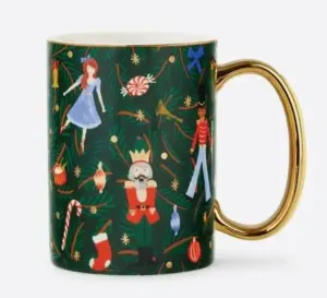 Evergreen Nutcracker Porcelain Mug