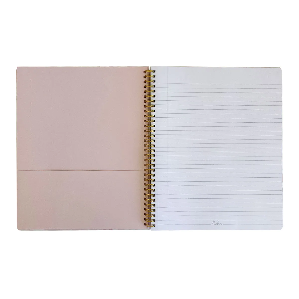 Fan Palm Pink Spiral Notebook