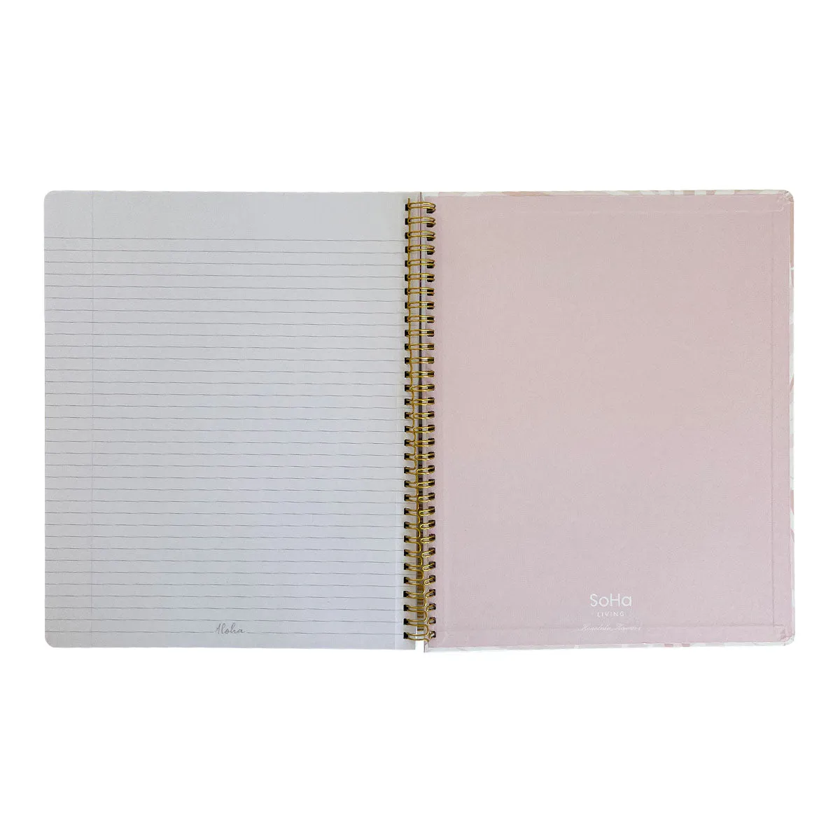 Fan Palm Pink Spiral Notebook