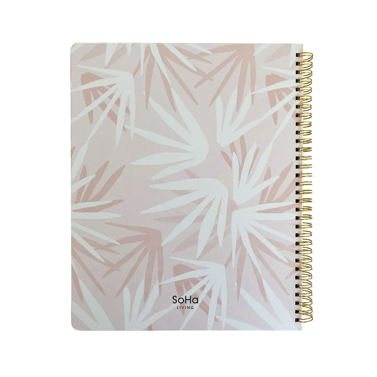 Fan Palm Pink Spiral Notebook