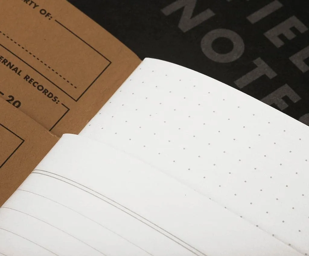 Field Notes 'Pitch Black' Memo Book A6 [3 Pack]