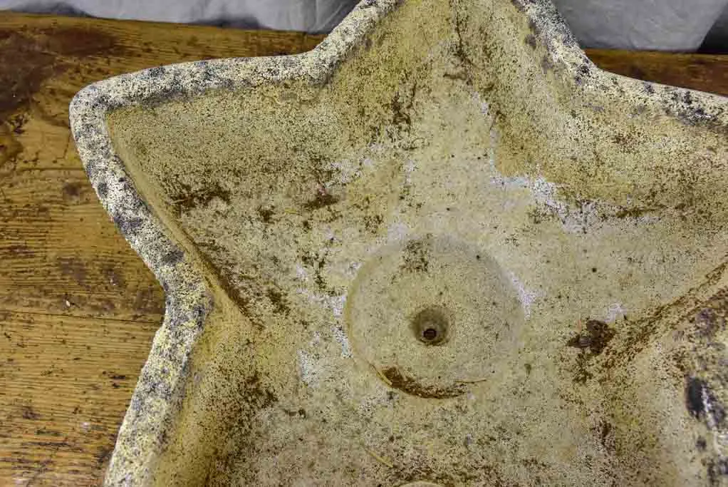 Five Mid century star shaped garden planters
