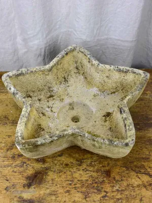 Five Mid century star shaped garden planters