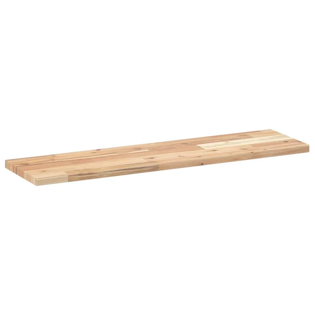 Floating Shelves 2 pcs 100x20x2 cm Untreated Solid Wood Acacia