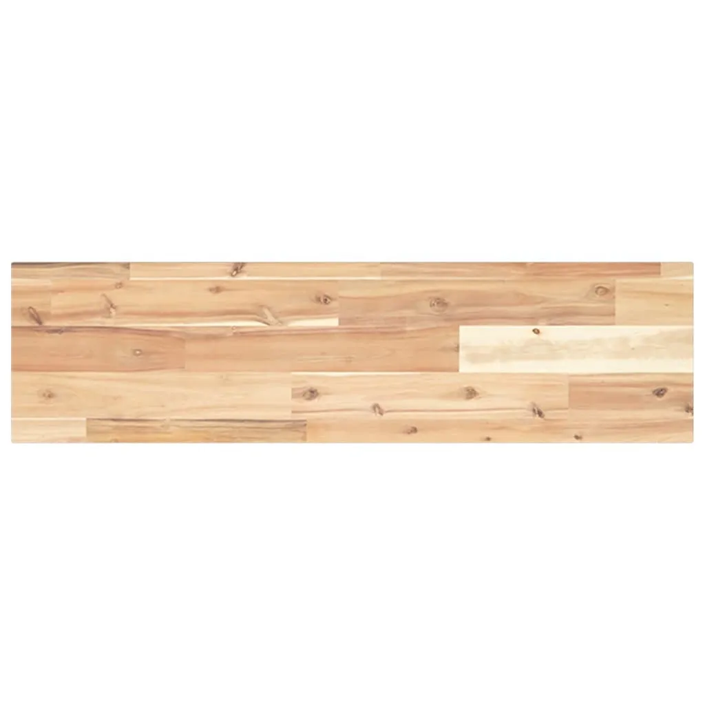Floating Shelves 2 pcs 100x20x2 cm Untreated Solid Wood Acacia