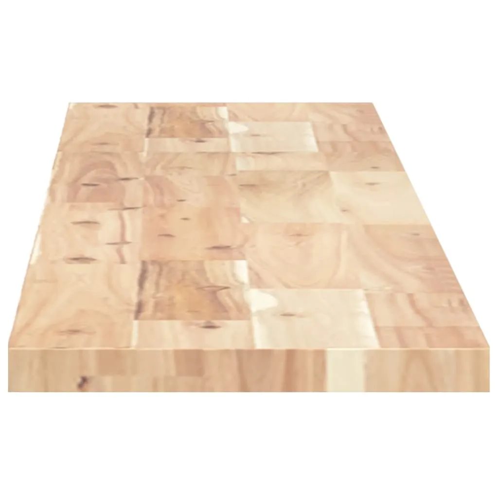 Floating Shelves 2 pcs 140x20x2 cm Untreated Solid Wood Acacia