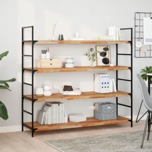 Floating Shelves 3 pcs 120x40x4 cm Oil Finished Solid Wood Acacia