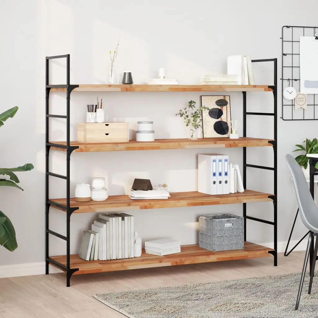 Floating Shelves 3 pcs 120x40x4 cm Oil Finished Solid Wood Acacia