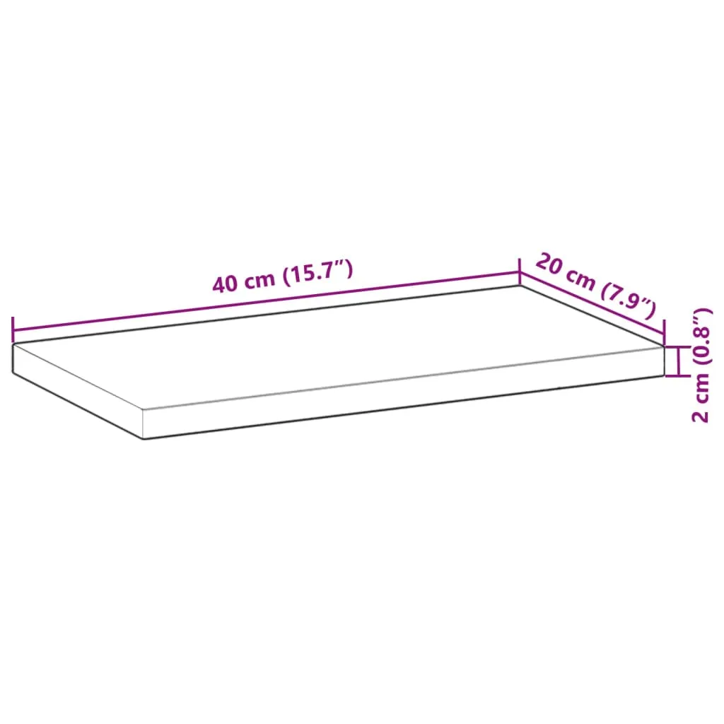 Floating Shelves 3 pcs 40x20x2 cm Oil Finished Solid Wood Acacia