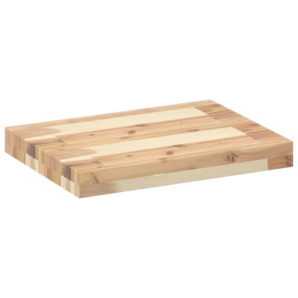 Floating Shelves 3 pcs 60x30x4 cm Untreated Solid Wood Acacia