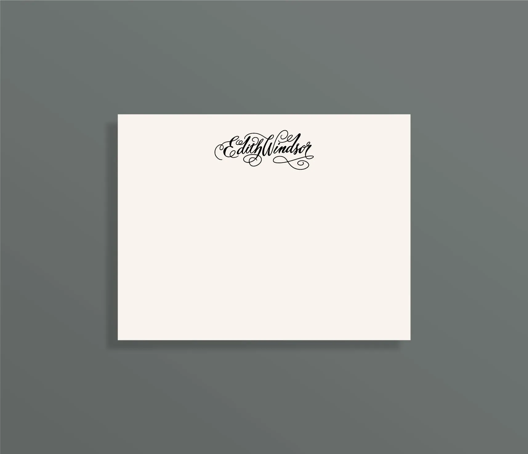Flourish Custom Letterpress Stationery Suite