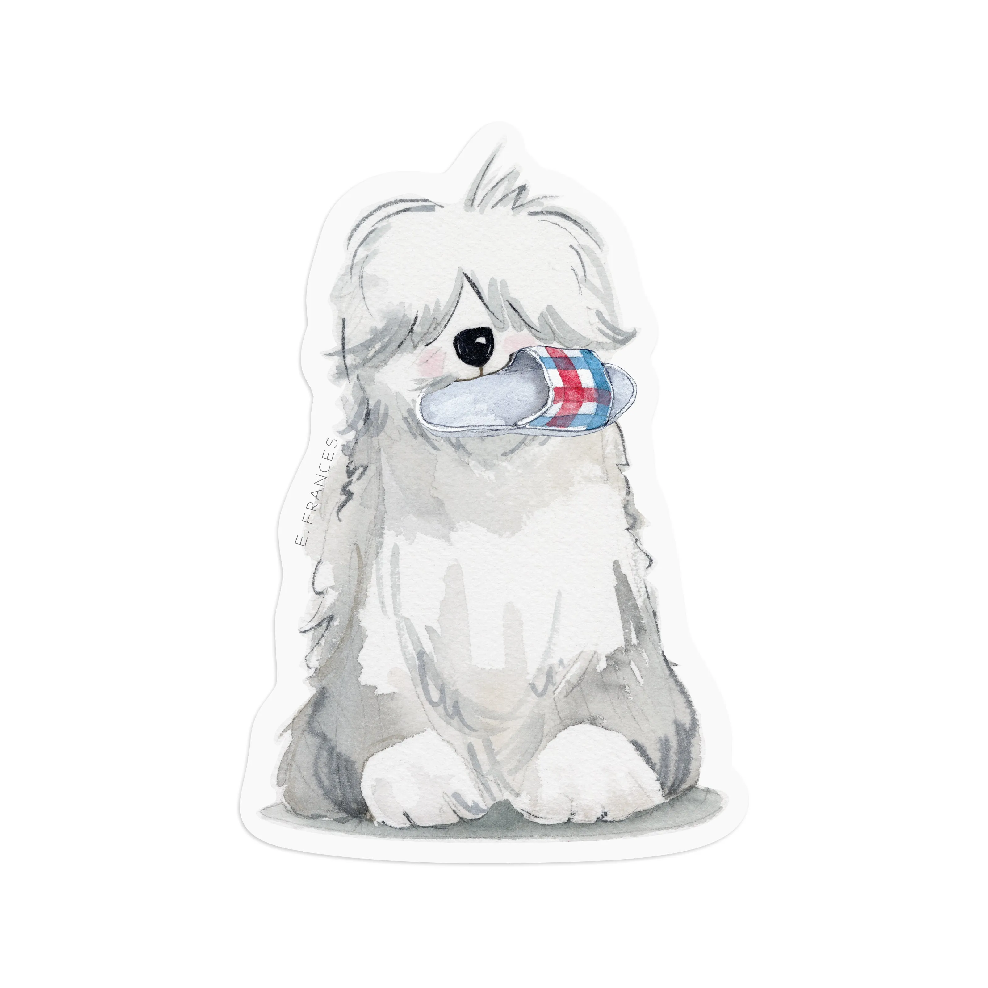 Fluffy Dog Sticker