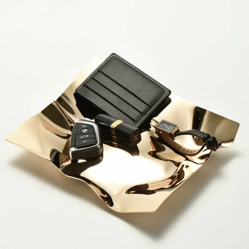 Foil Wrap Whimsical Stainless Steel Tray