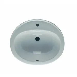 Frontline White Maria 560mm Over-the-Counter Basin - 1 Tap Hole