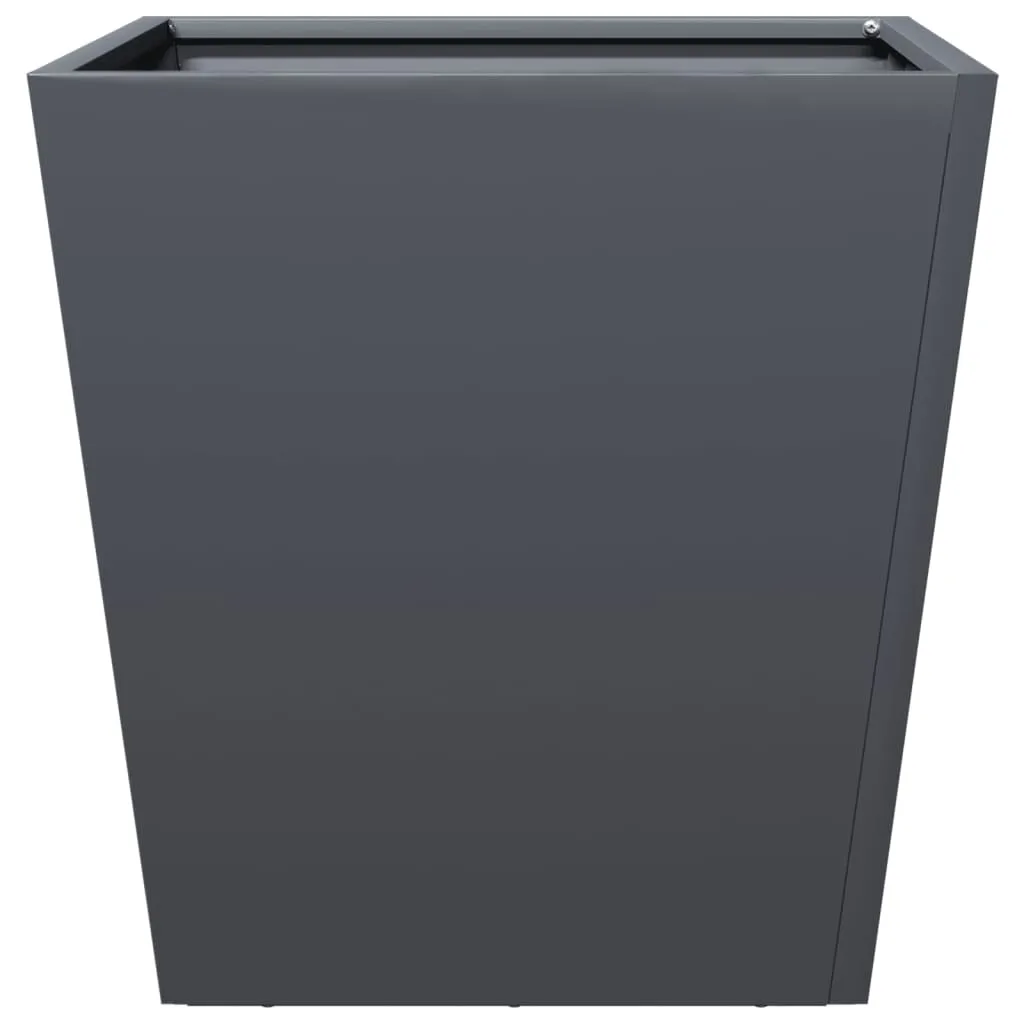 Garden Planters Anthracite 2 pcs 40x40x40 cm Steel