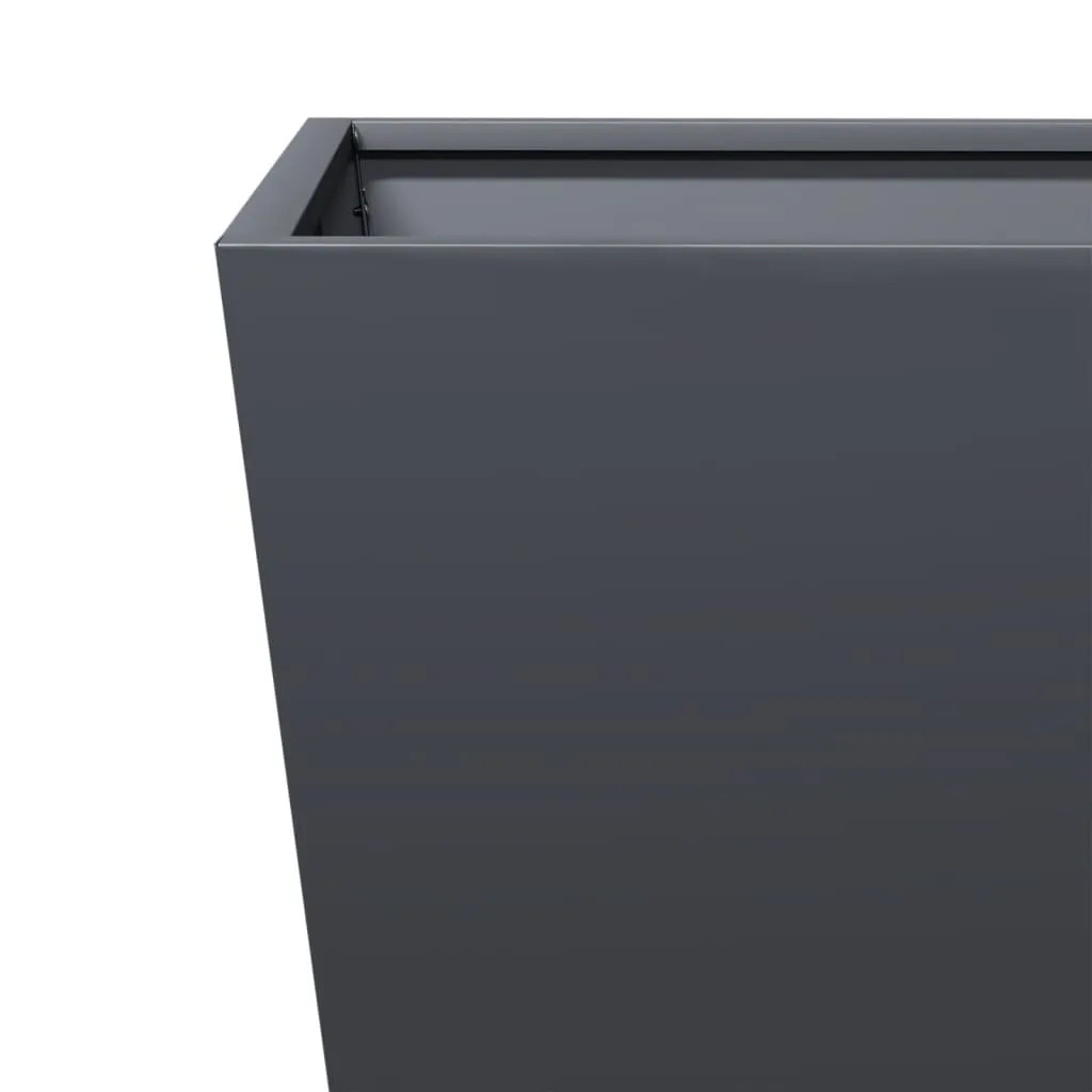 Garden Planters Anthracite 2 pcs 40x40x40 cm Steel