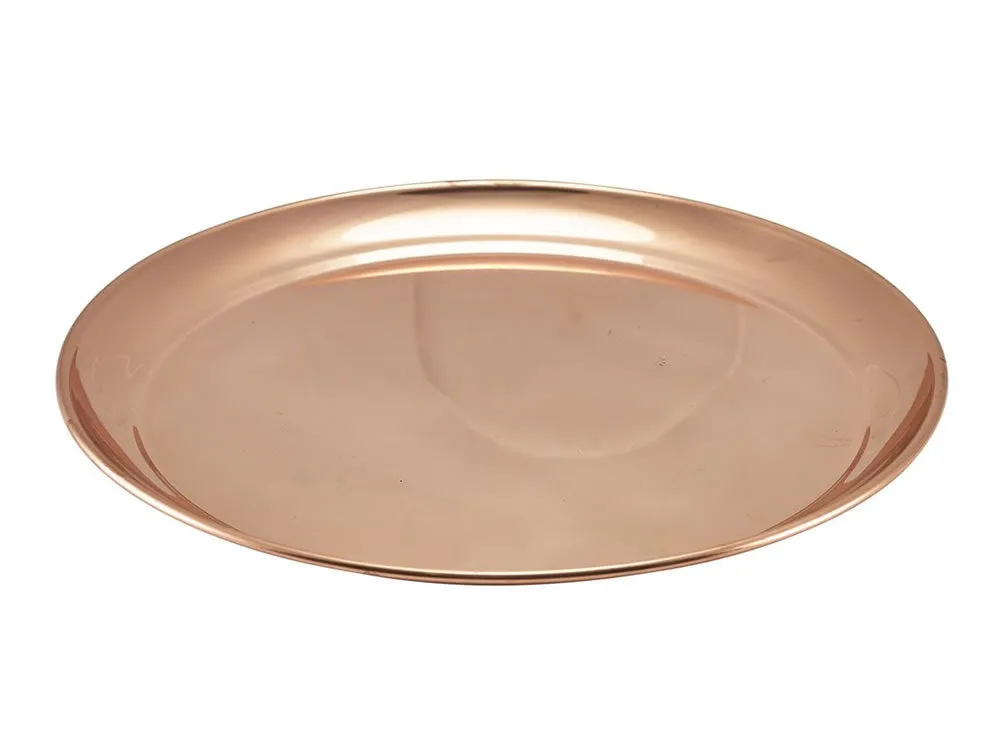 Genware 52039C Copper 12" Round Tray 300mm