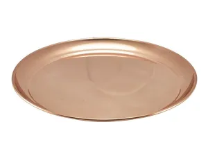 Genware 52039C Copper 12" Round Tray 300mm
