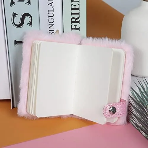 Girls Pink Unicorn Diary Mini Size with Keyring