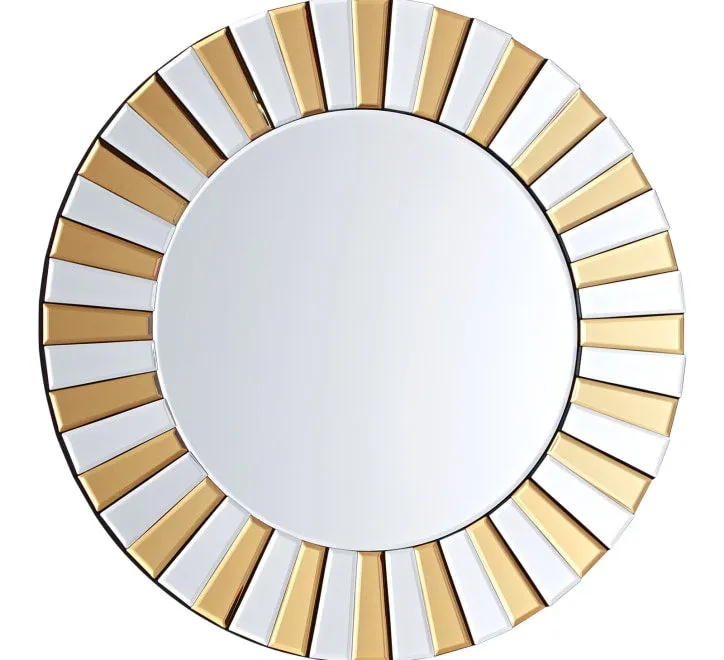 Gold Round Mirror GD001