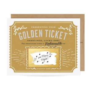 Golden Ticket Scratch-off - Birthday Card