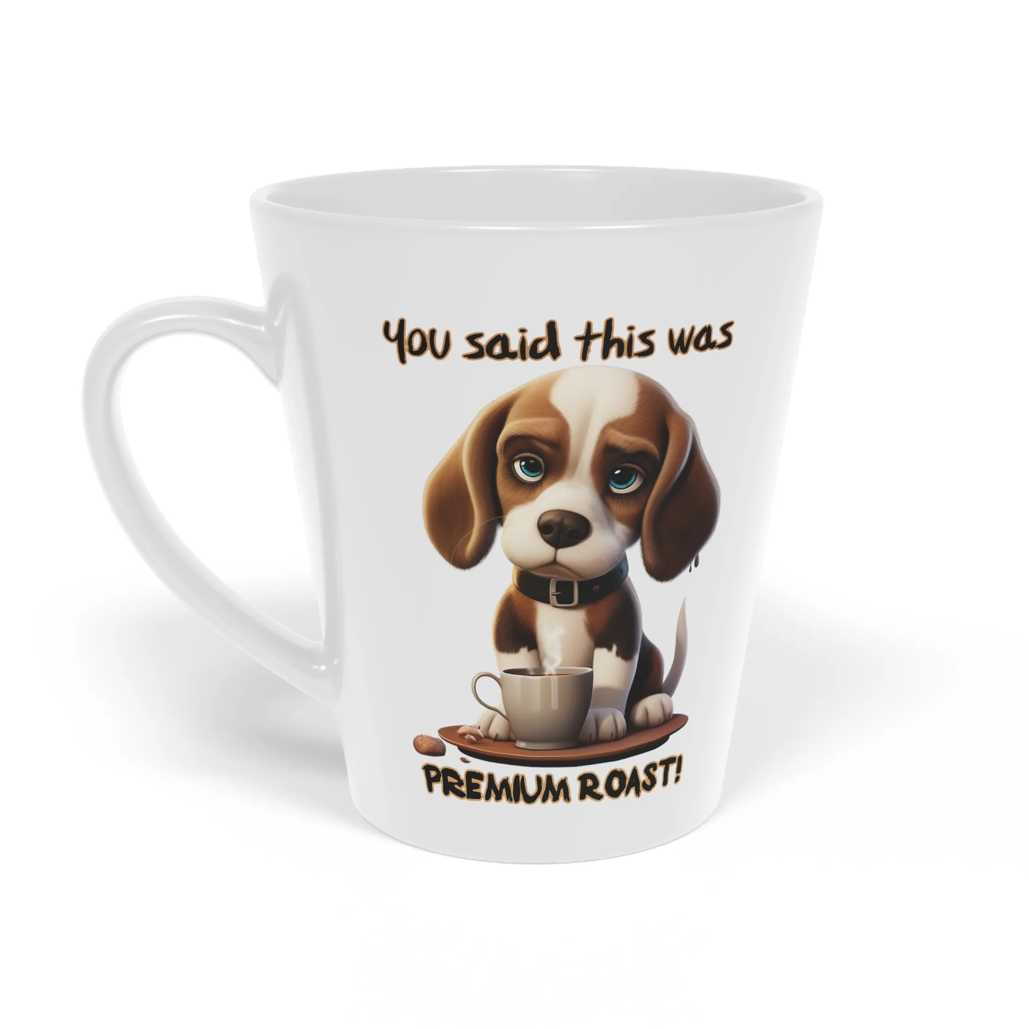 Grumpy Dog Latte Mug, 12oz