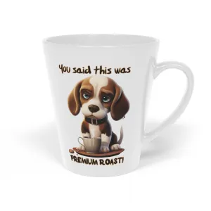 Grumpy Dog Latte Mug, 12oz