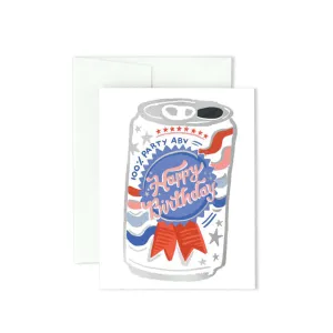 Happy Birthday Beer ABV Card