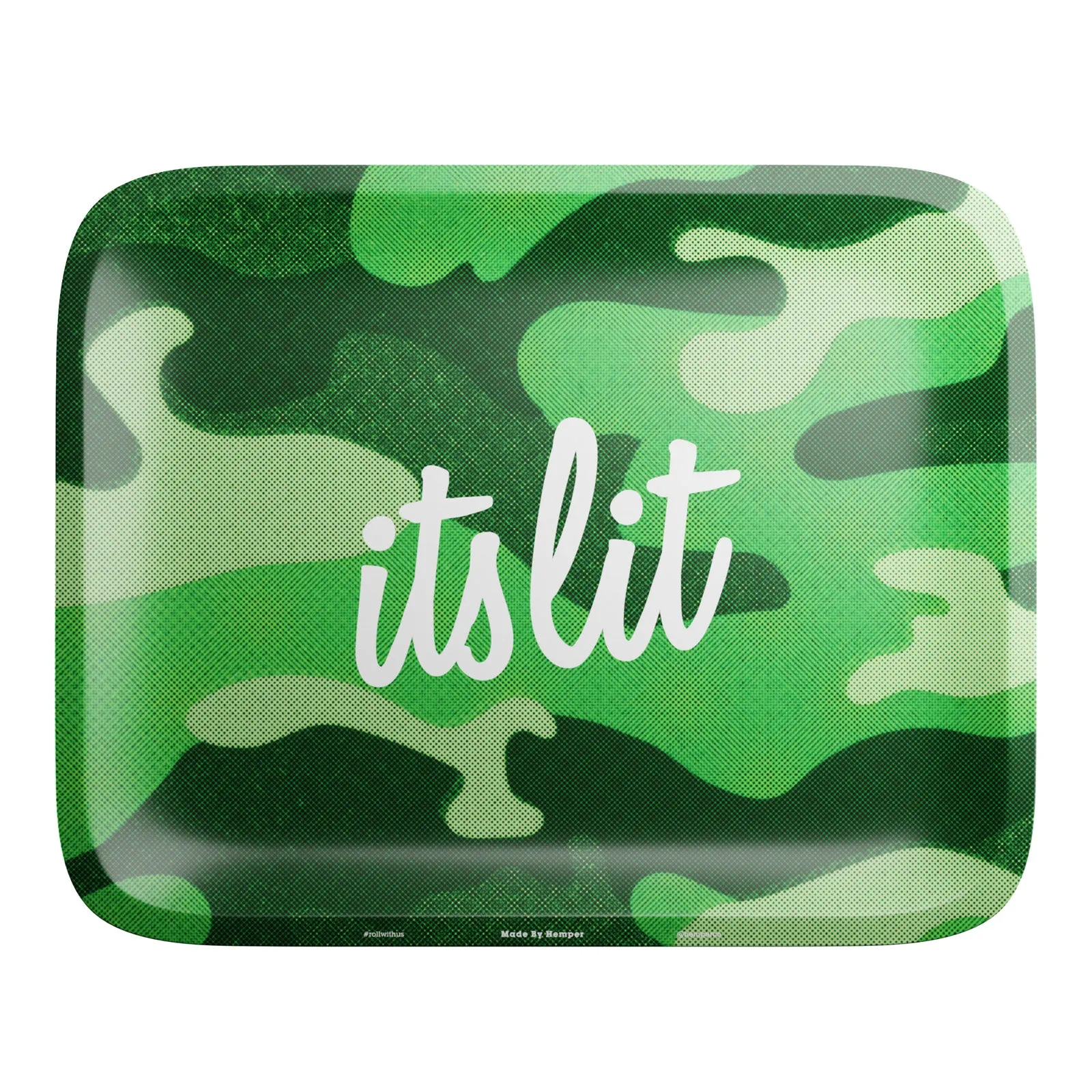 HEMPER  - It's Lit Light Green Camo Rolling Tray