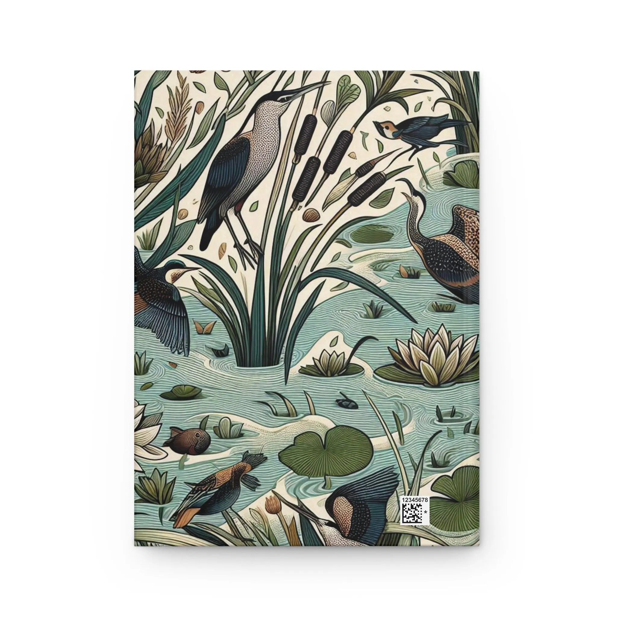 Heron in the Slough - Hardcover Journal Matte