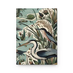 Heron in the Slough - Hardcover Journal Matte