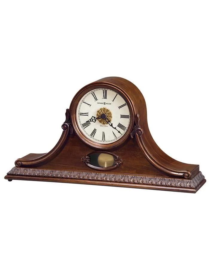 Howard Miller Andrea Chiming Tambour Pendulum Mantel Clock - Hampton Cherry