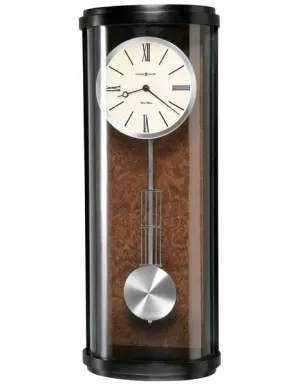 Howard Miller Cortez Pendulum Wall Clock - Glass Case - Dual Chime