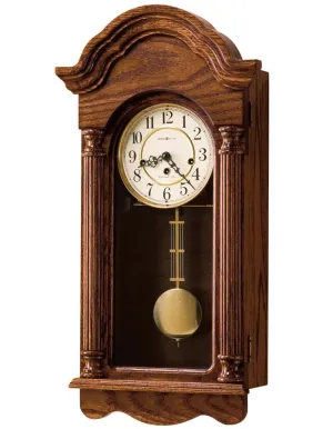 Howard Miller Daniel Pendulum Wall Clock - Chiming - Key Wound - Oak Yorkshire