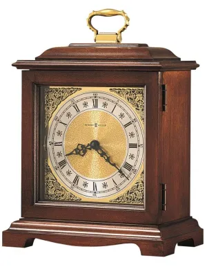 Howard Miller Graham Bracket III Chiming Mantel Clock - Brass-Finished Dial