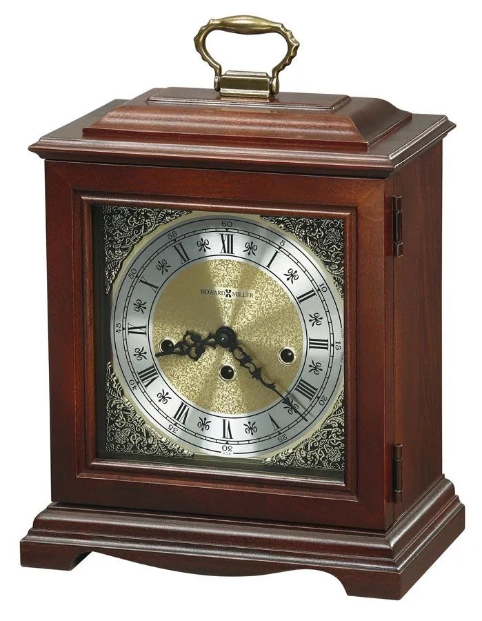 Howard Miller Graham Bracket Mantel Clock - Brass Dial - Chiming - Key Wind