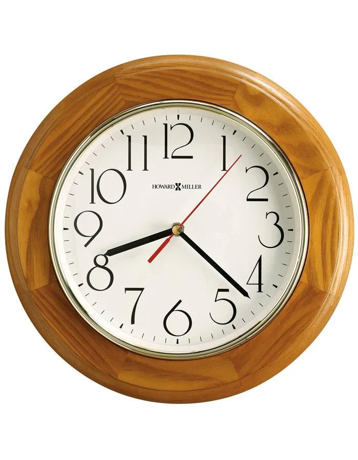 Howard Miller Grantwood Wall Clock - Champagne Oak Finish
