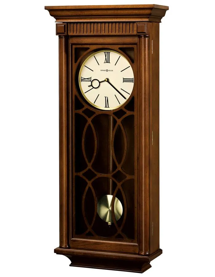 Howard Miller Kathryn Pendulum Wall Clock - Tuscany Cherry - Triple Chiming