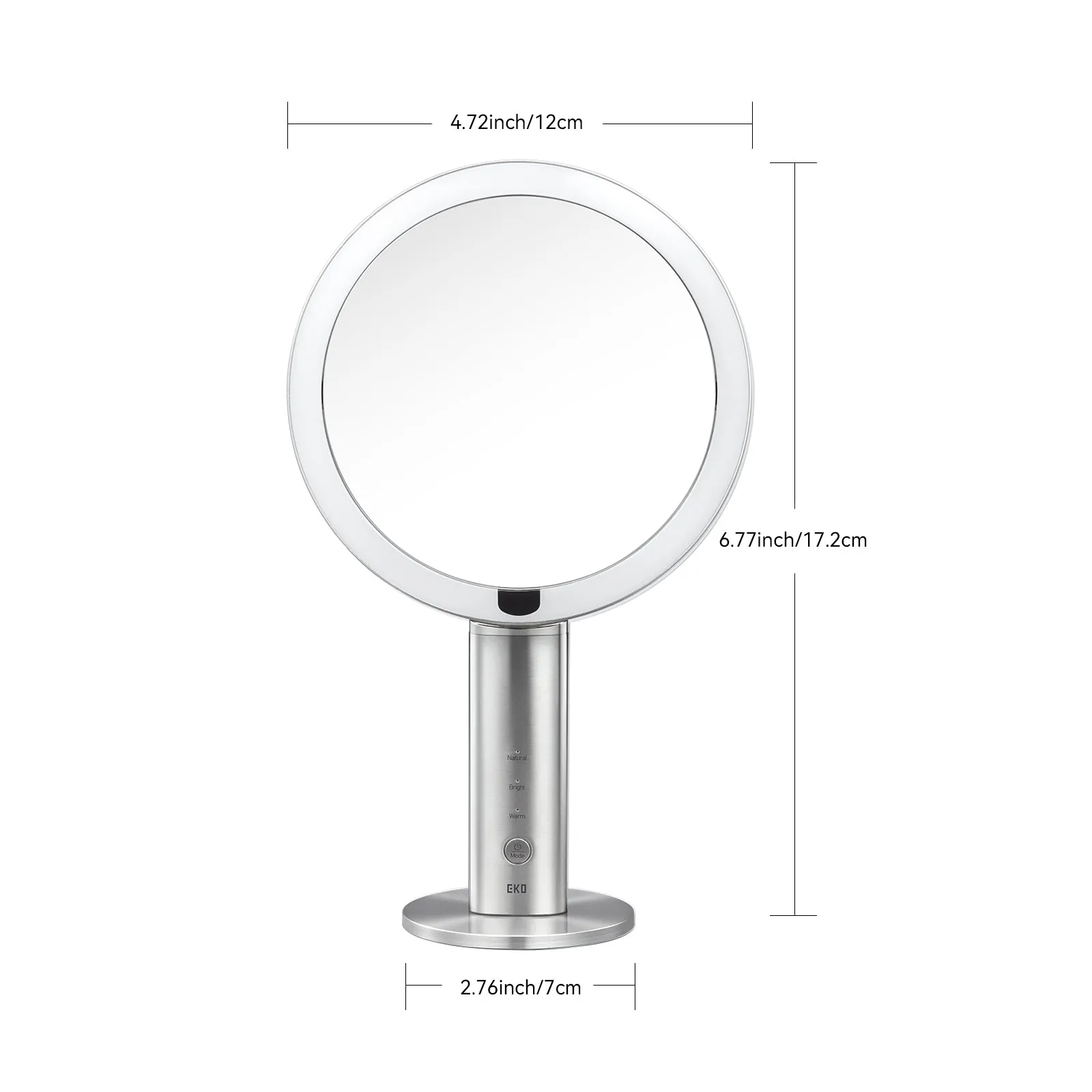 iMira Pro 8" 1X/5X Double Sided Sensor Mirror - Stainless Steel