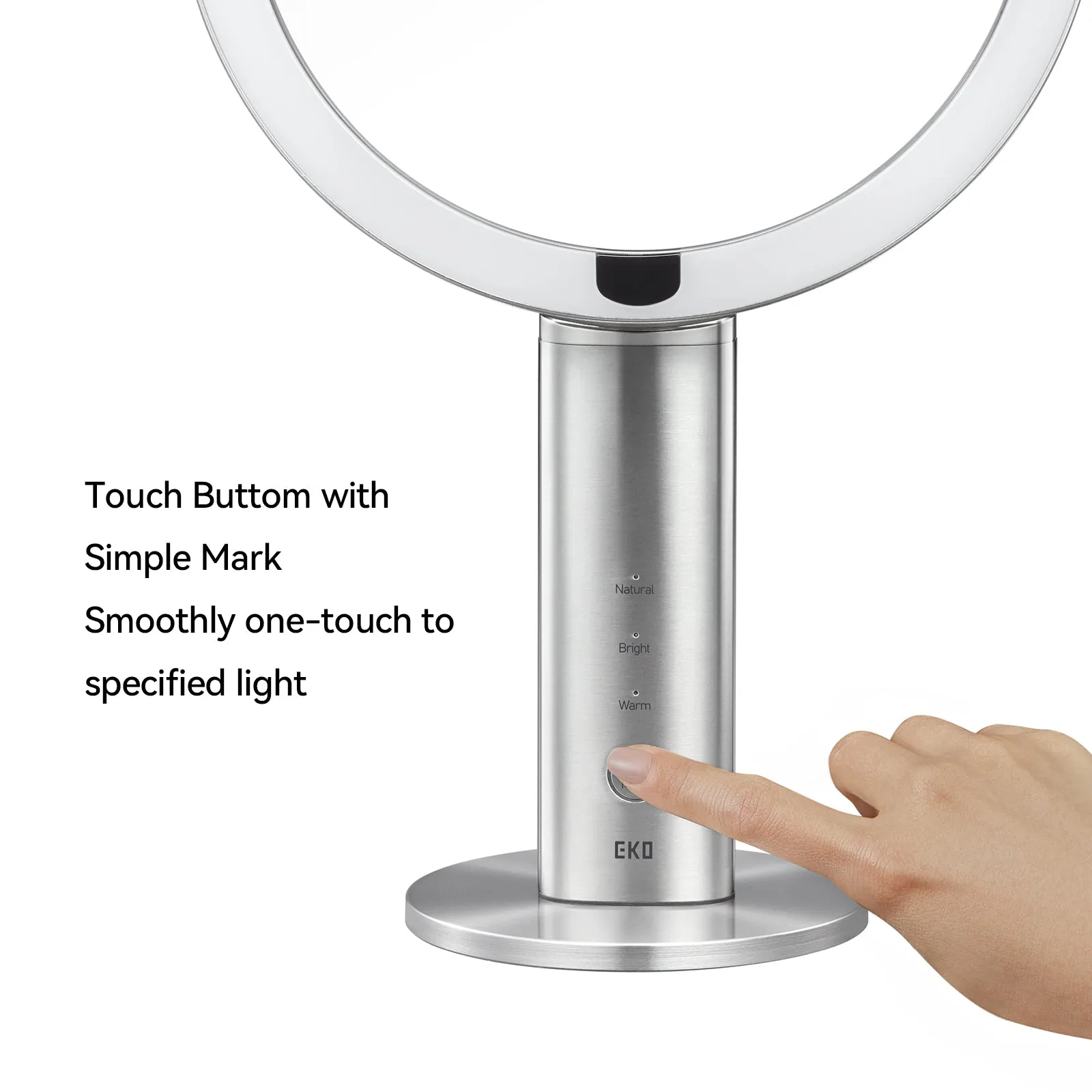 iMira Pro 8" 1X/5X Double Sided Sensor Mirror - Stainless Steel