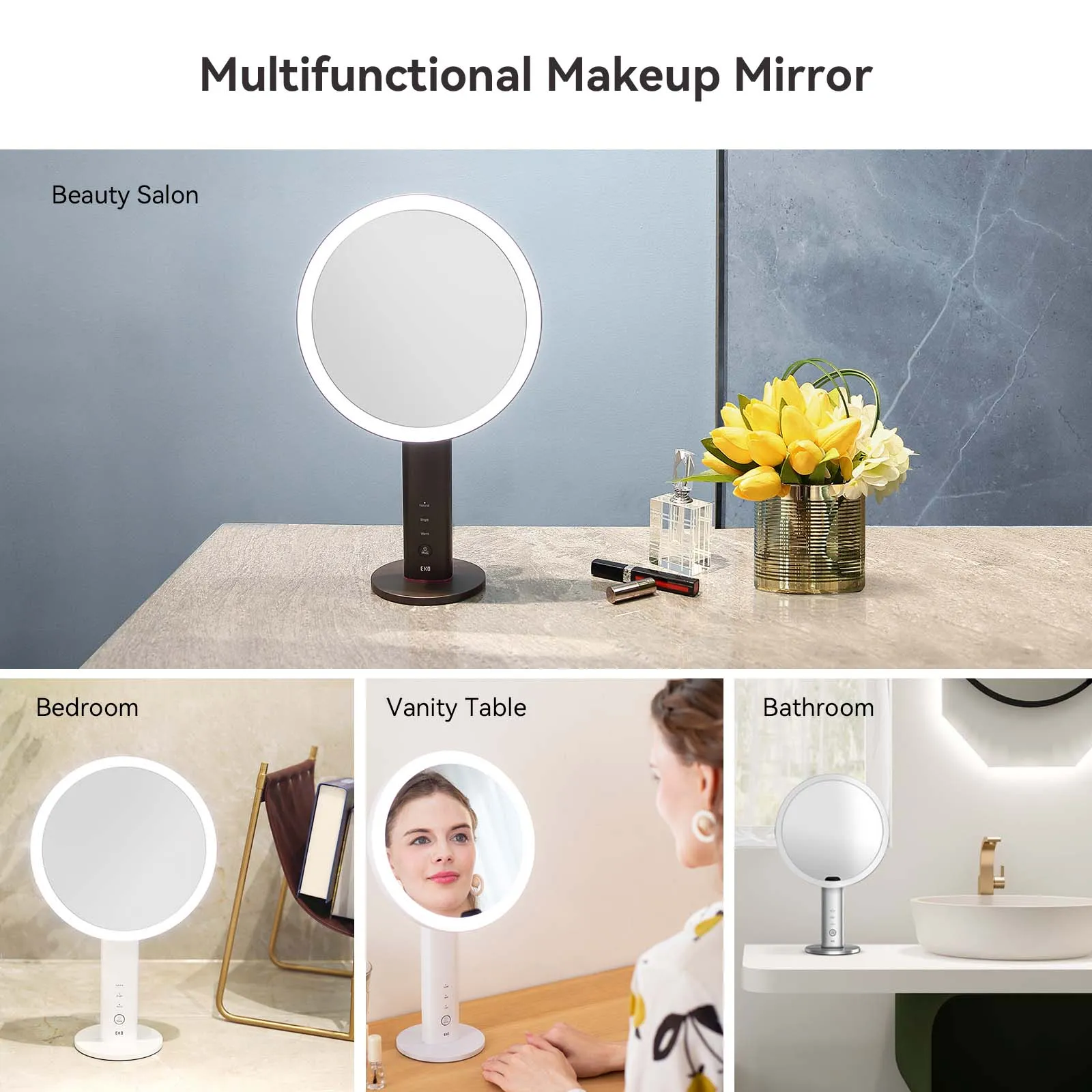 iMira Ultra Clear 8" Sensor Mirror - Dark Gray 1X/5X