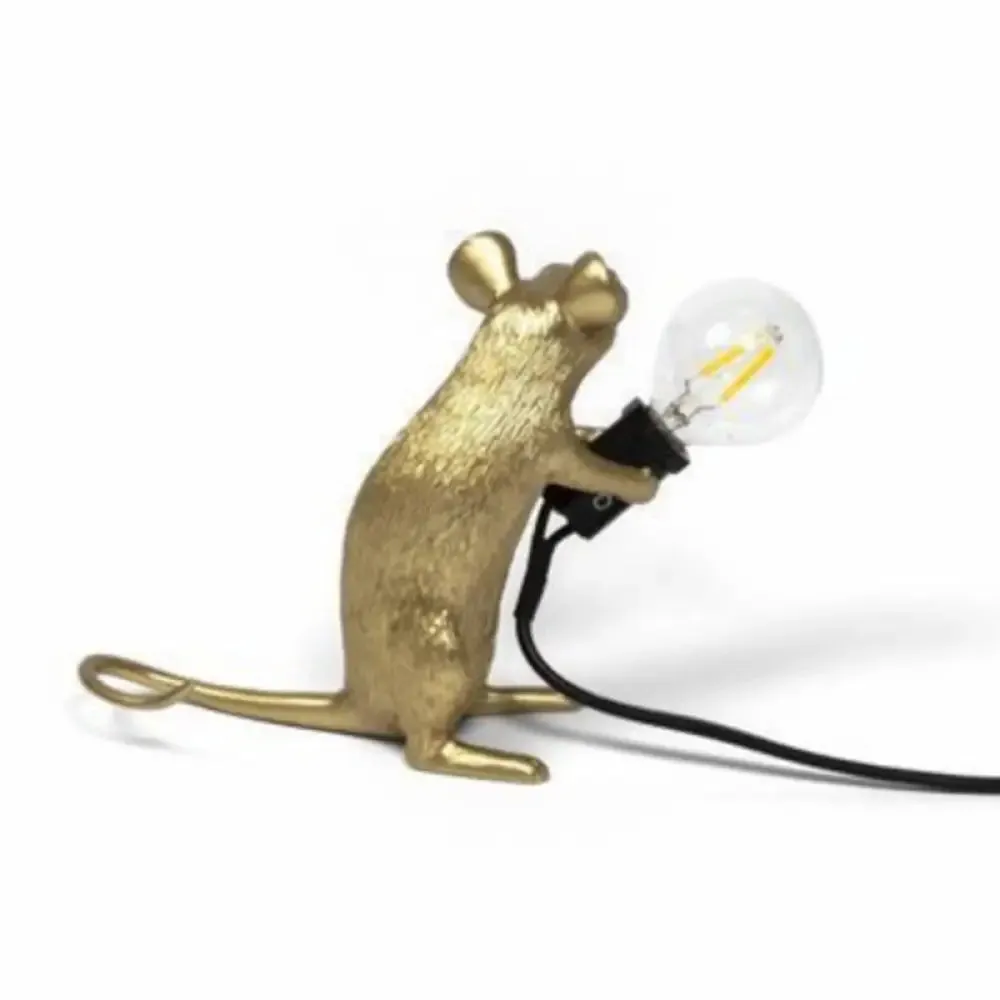 Kids Night Stand Lamp - Mini Mouse Shaped Table Light (Resin) with 1 Head - Novelty Bedroom Lighting