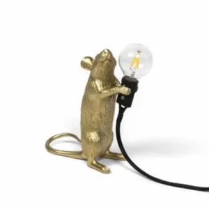 Kids Night Stand Lamp - Mini Mouse Shaped Table Light (Resin) with 1 Head - Novelty Bedroom Lighting