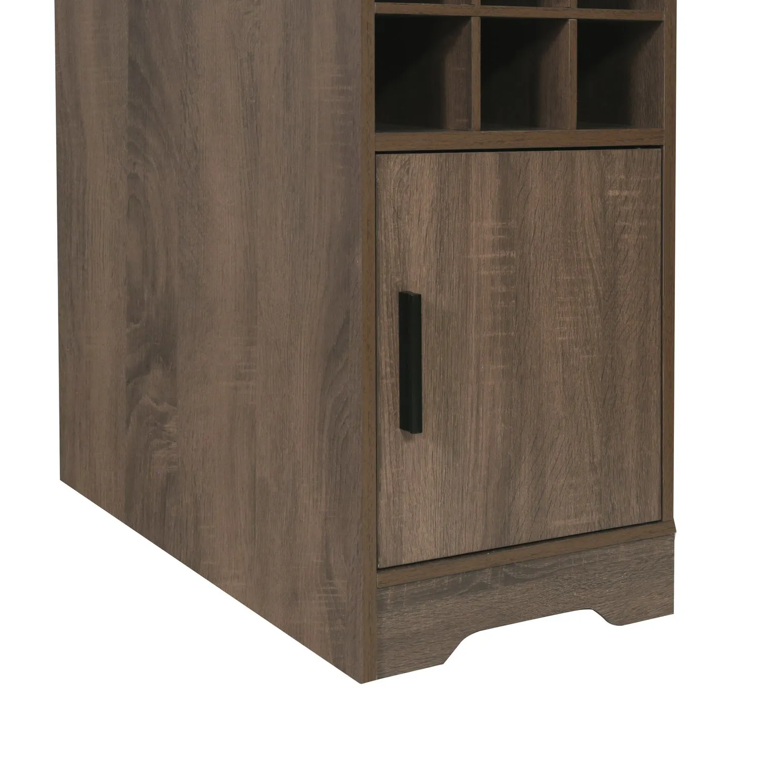 Kitchen Bar Table with Storage Shelves For Kitchen,Dining Room-HomyCasa