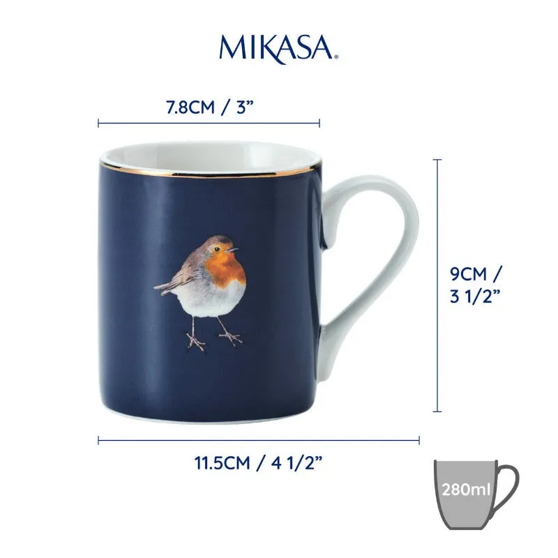 KitchenCraft Mikasa Can Mug Robin 280ml