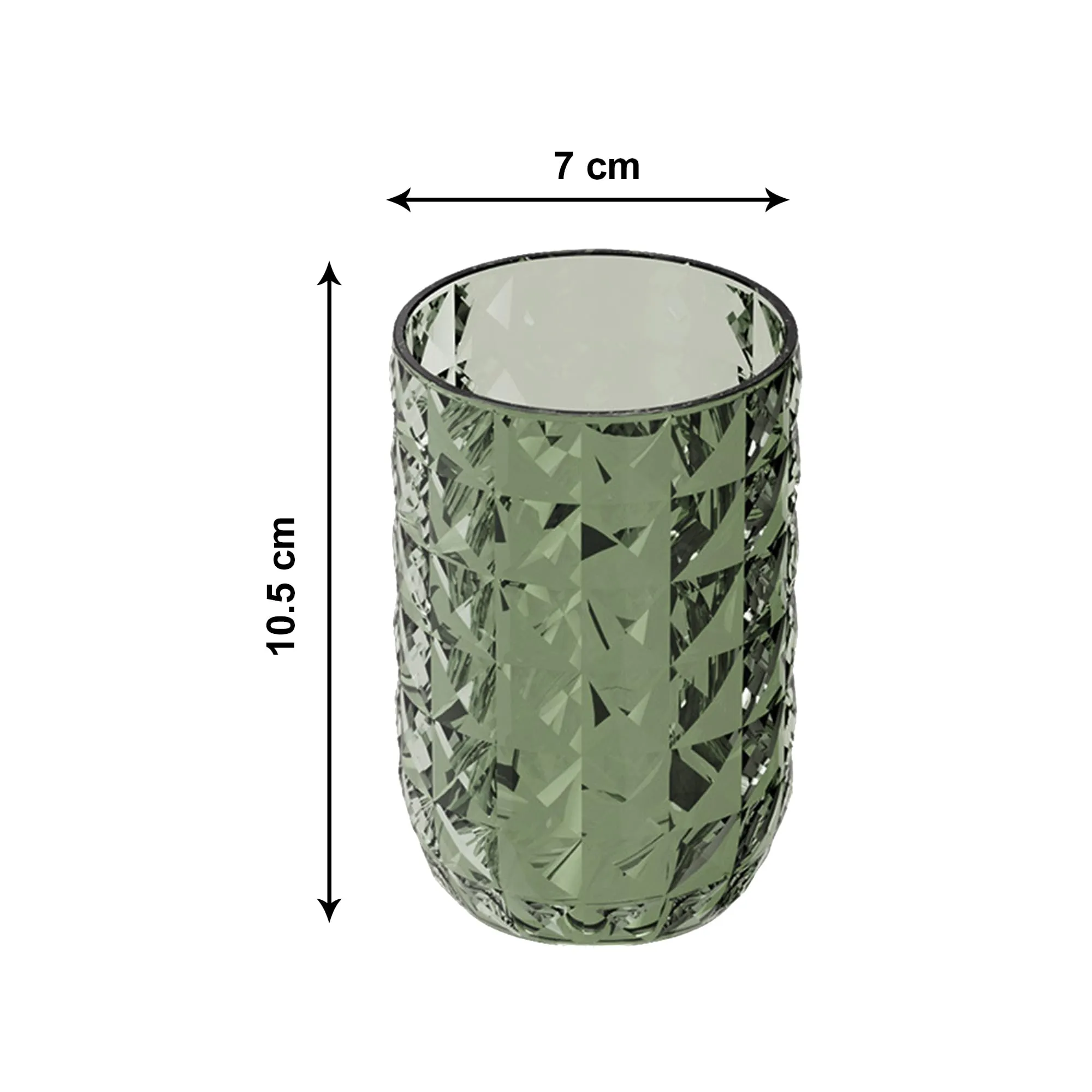 Kuber Industries Toothbrush Cup Holder | for bathroom and Travelling | Dust Proof | YM.6238D | Dark Green