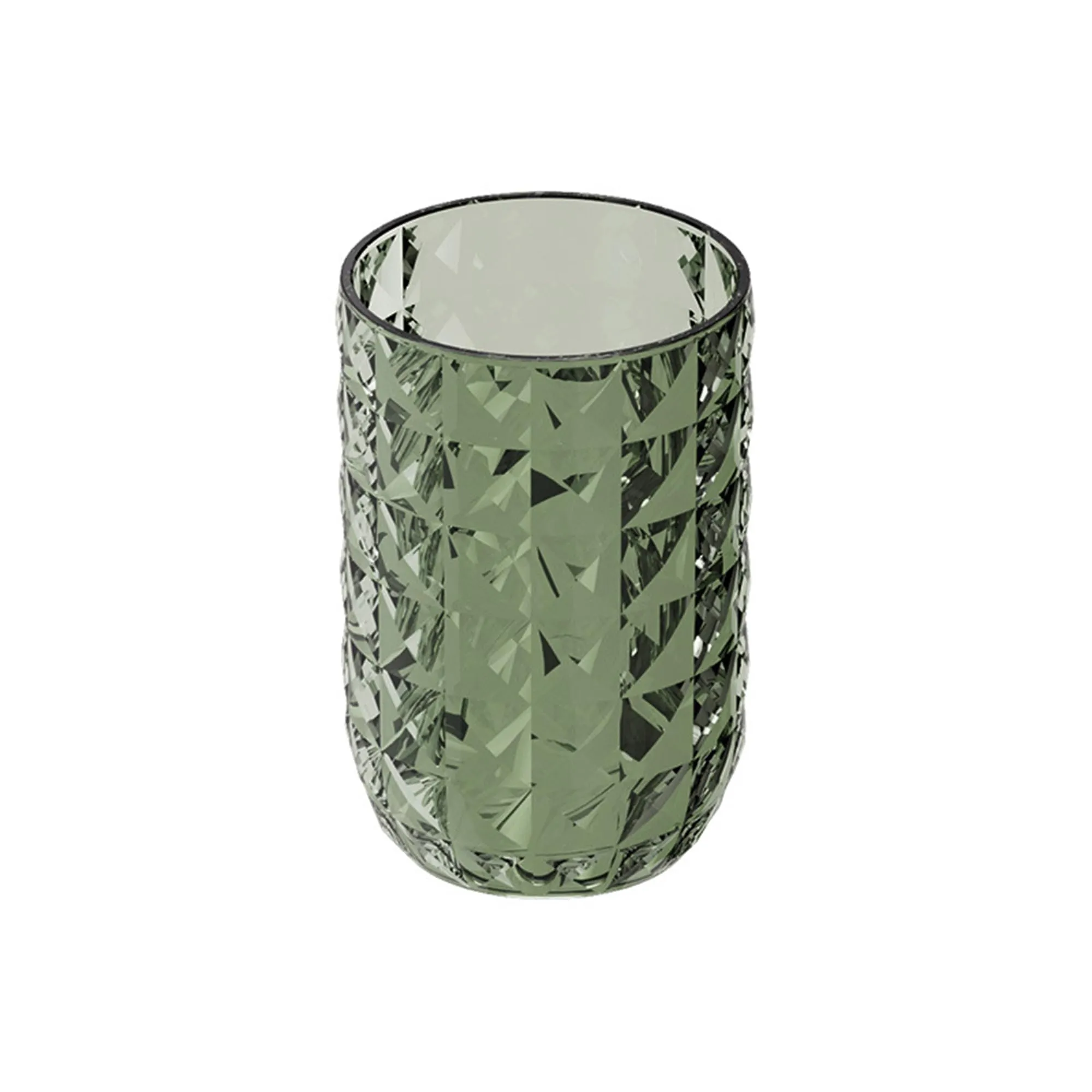 Kuber Industries Toothbrush Cup Holder | for bathroom and Travelling | Dust Proof | YM.6238D | Dark Green