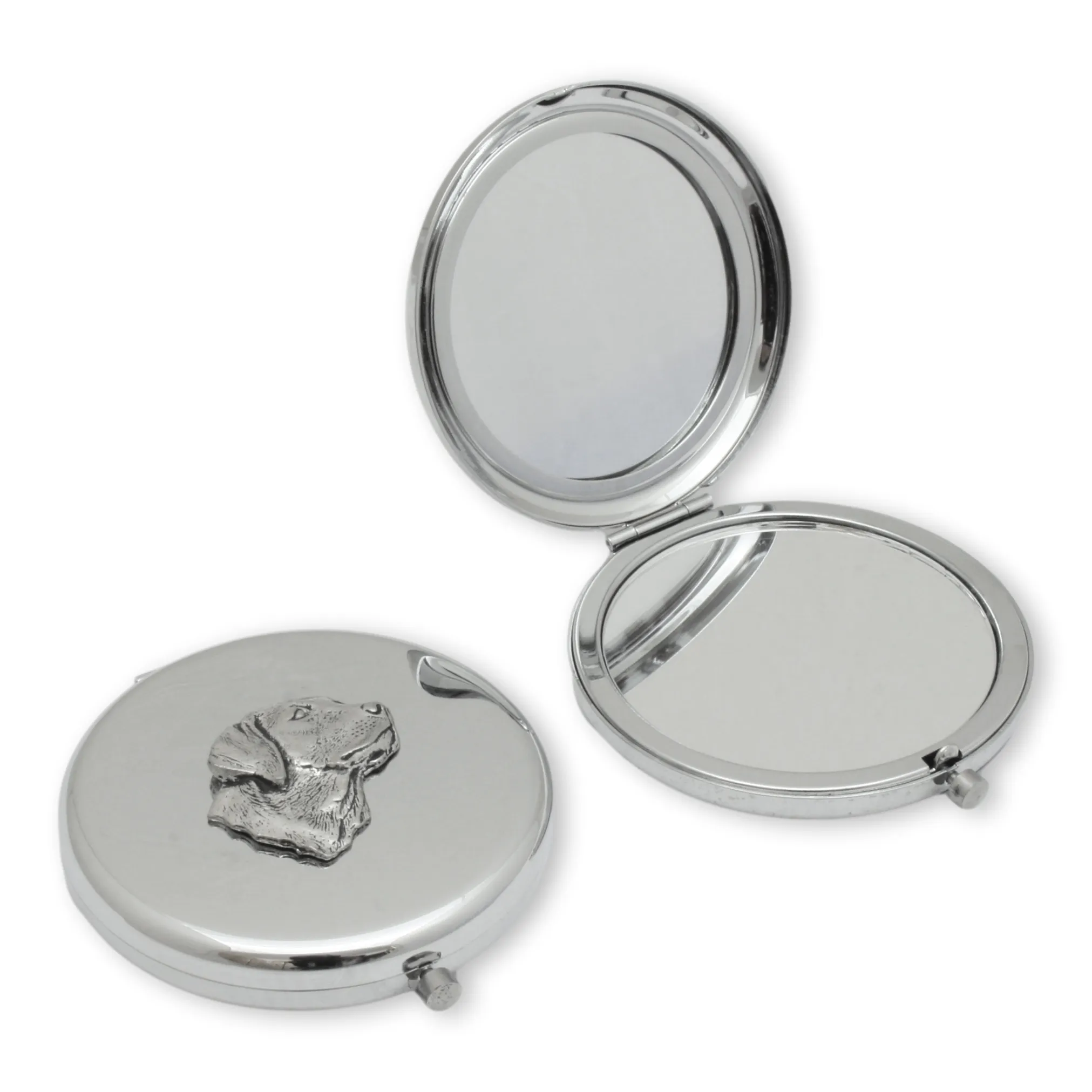 Labrador Head - Compact Handbag Mirror Personalised