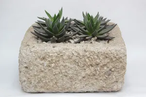 Limestone Square Planters